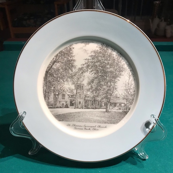 Lucile S Piper Art Lucile S Piper Memory Plate Titled Saint Thomas Episcopal Churchterrace
